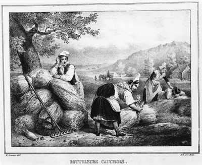 The Sheaf Binders, Pays de Caux, Normandy by Charles Etienne Pierre Motte